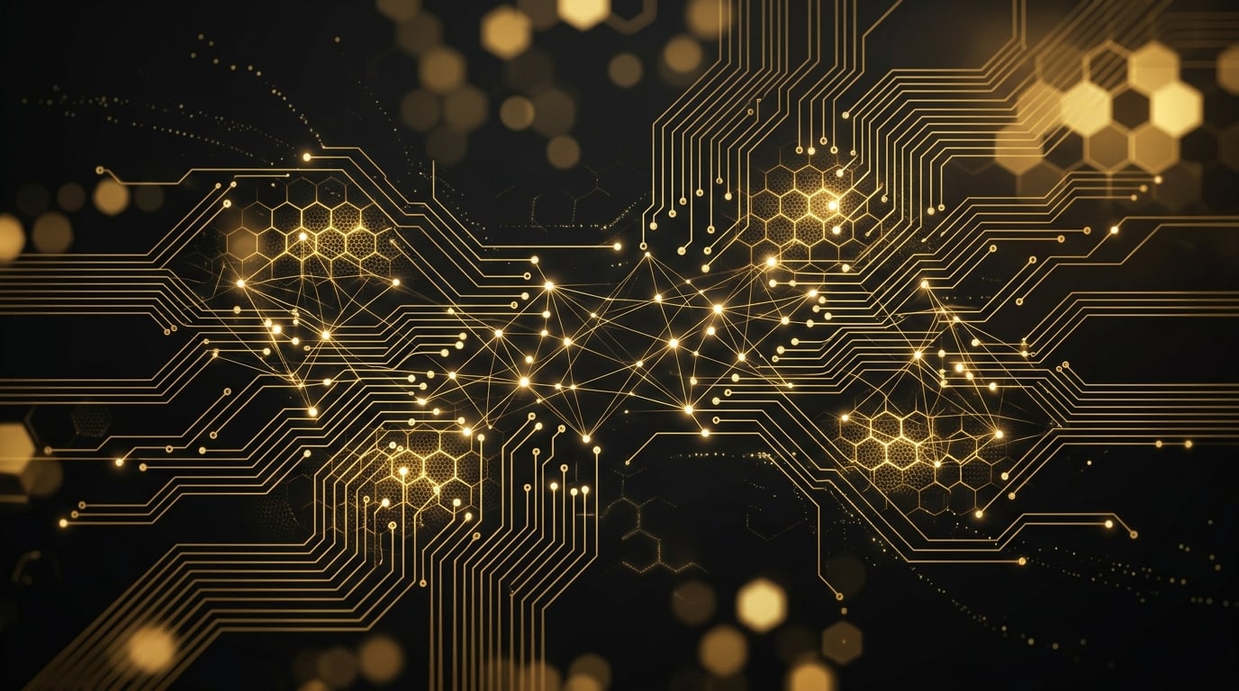 Technology network background
